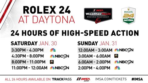 2024 daytona rolex schedule.